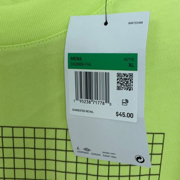 NWT Nike Air Jordan men’s t shirt.size XL - Picture 3 of 4